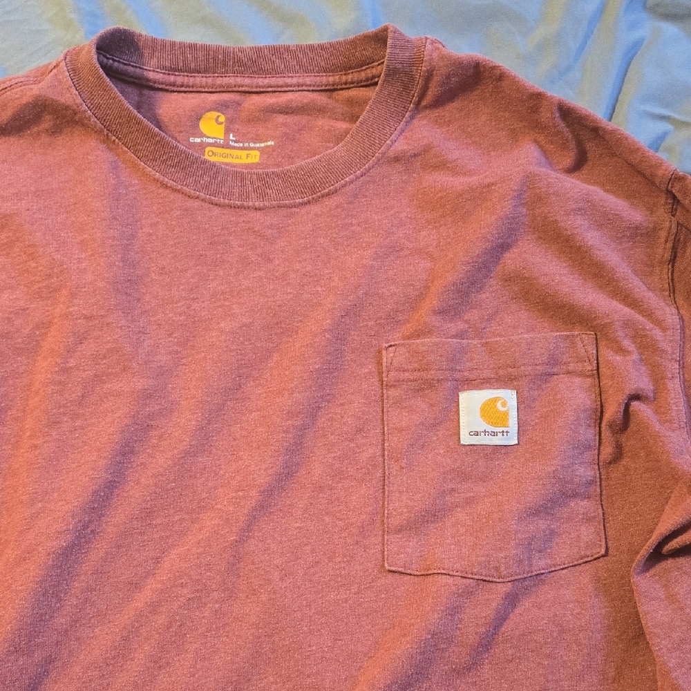 Carhartt Burgundy Pocket Tee